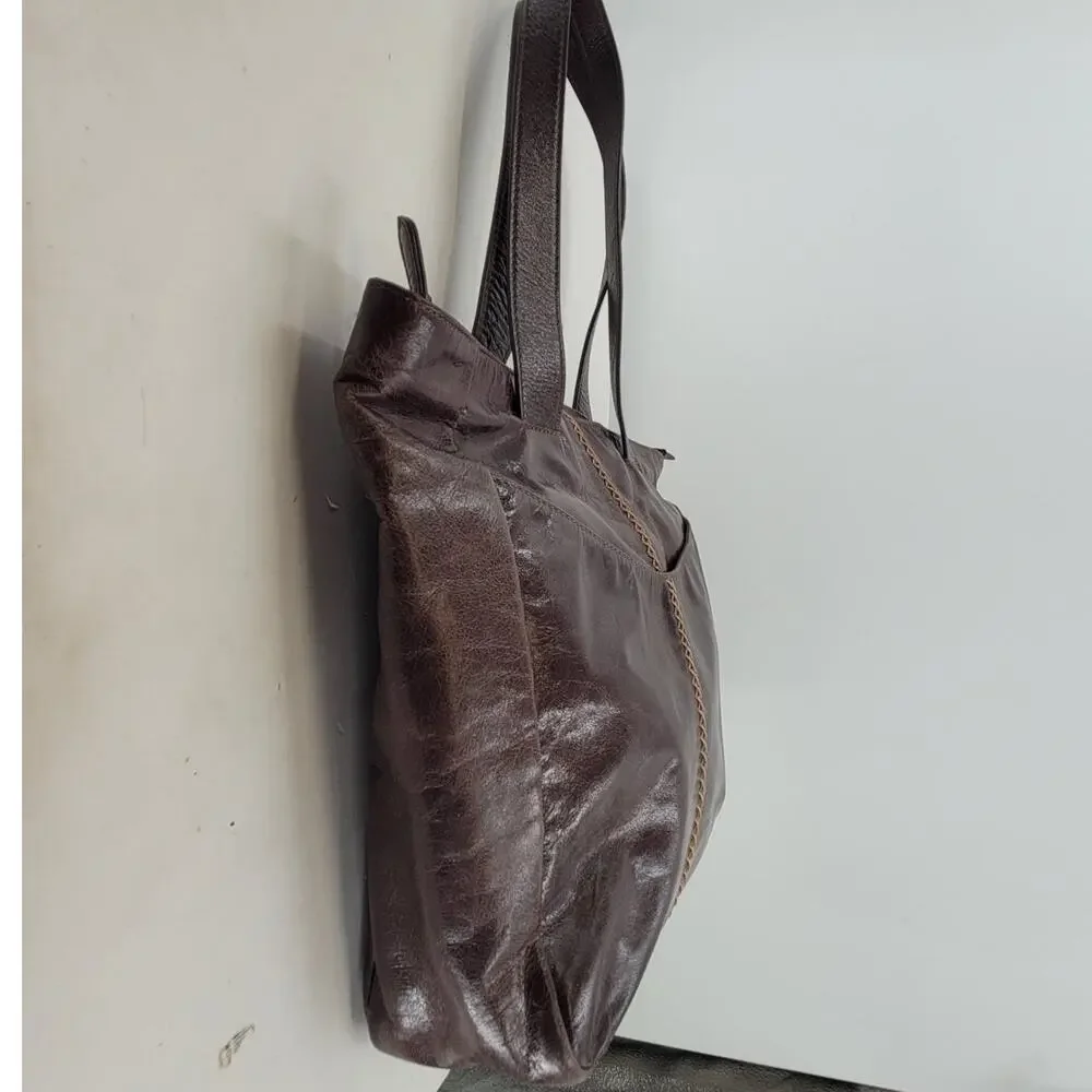 National Geographic Distressed‎ Leather Tote Dark Academia Travel Bag bohemian